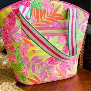 Lilly Pulitzer Florals and Frogs bag - NWOT
